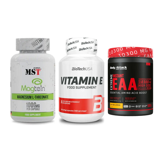 Ausdauer-Set: MST Magnesium + BioTech Vitamin + Body Attack – alle enthaltenen Artikel