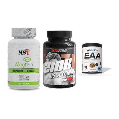 Ausdauer-Set: MST Magnesium + Big Zone Zink + NNT EAA – alle enthaltenen Artikel