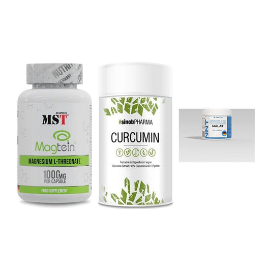 Ausdauer-Set: MST Magnesium + Sinob Curcumin + NNT Citrullin – alle enthaltenen Artikel
