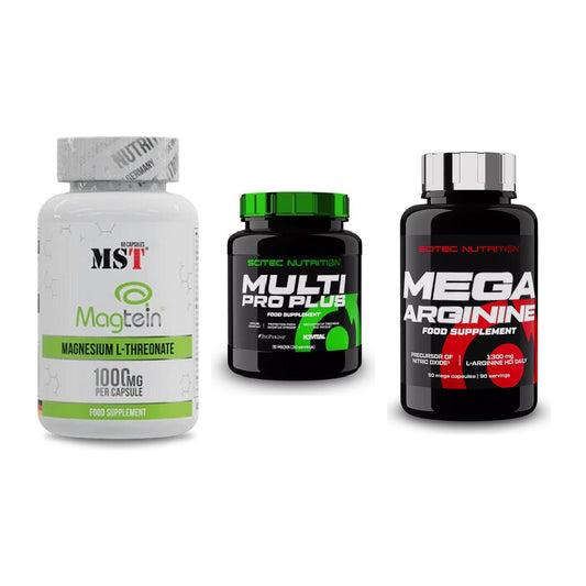 Ausdauer-Set: MST Magnesium + Scitec Multi Pro + Scitec Mega – alle enthaltenen Artikel