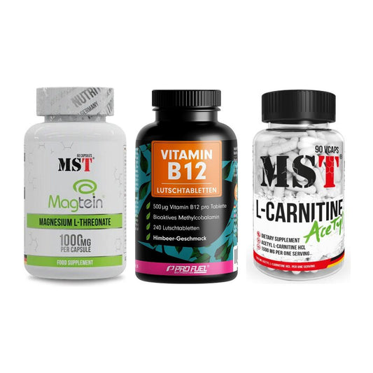 Ausdauer-Set: MST Magnesium + ProFuel Vitamin + MST L-Carnitine – alle enthaltenen Artikel