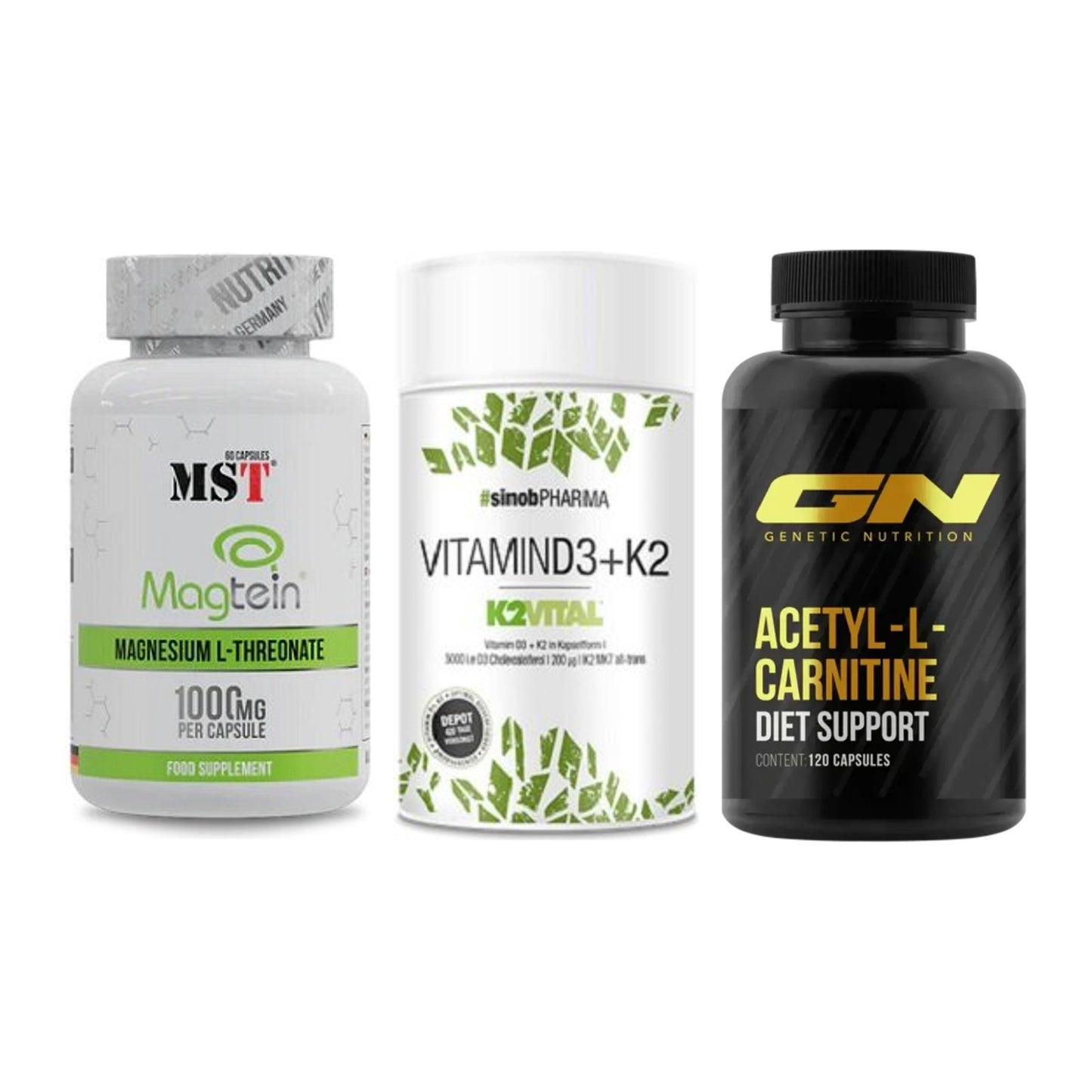 Ausdauer-Set: MST Magnesium + Sinob Vitamin D3 + GN Acetyl – alle enthaltenen Artikel