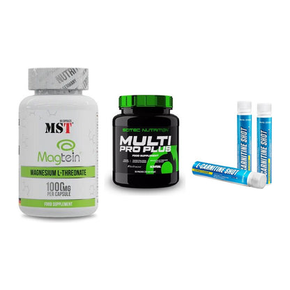 Ausdauer-Set: MST Magnesium + Scitec Multi Pro + Body Attack – alle enthaltenen Artikel
