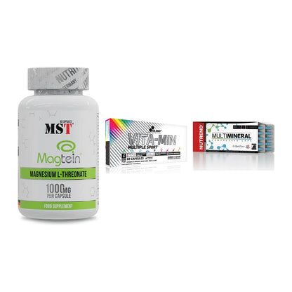 Ausdauer-Set: MST Magnesium + Olimp Vita-Min + Nutrend Multimin – alle enthaltenen Artikel