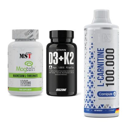 Ausdauer-Set: MST Magnesium + Big Zone Vitamin + MST L-Carnitine – alle enthaltenen Artikel