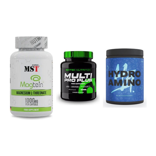 Ausdauer-Set: MST Magnesium + Scitec Multi Pro + Nanosupps Hydro – alle enthaltenen Artikel