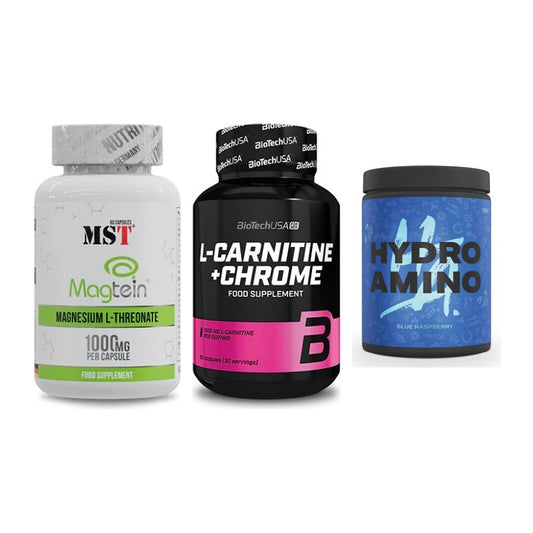 Ausdauer-Set: MST Magnesium + BioTech L-Carnit + Nanosupps Hydro – alle enthaltenen Artikel