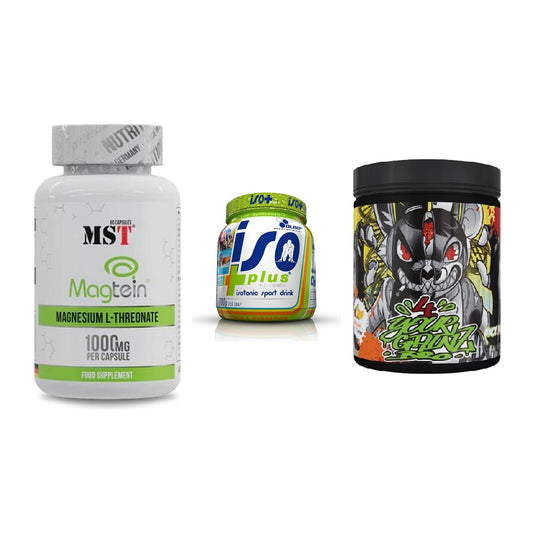 Ausdauer-Set: MST Magnesium + Olimp Iso Plus + BPS-Pharma EAA´s – alle enthaltenen Artikel