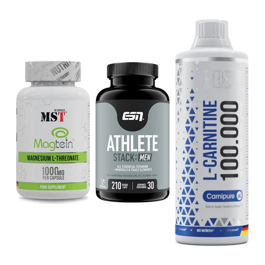Ausdauer-Set: MST Magnesium + ESN Athlete + MST L-Carnitine – alle enthaltenen Artikel