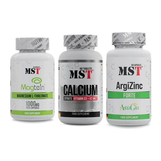 Ausdauer-Set: MST Magnesium + MST Calcium + MST ArgiZinc – alle enthaltenen Artikel