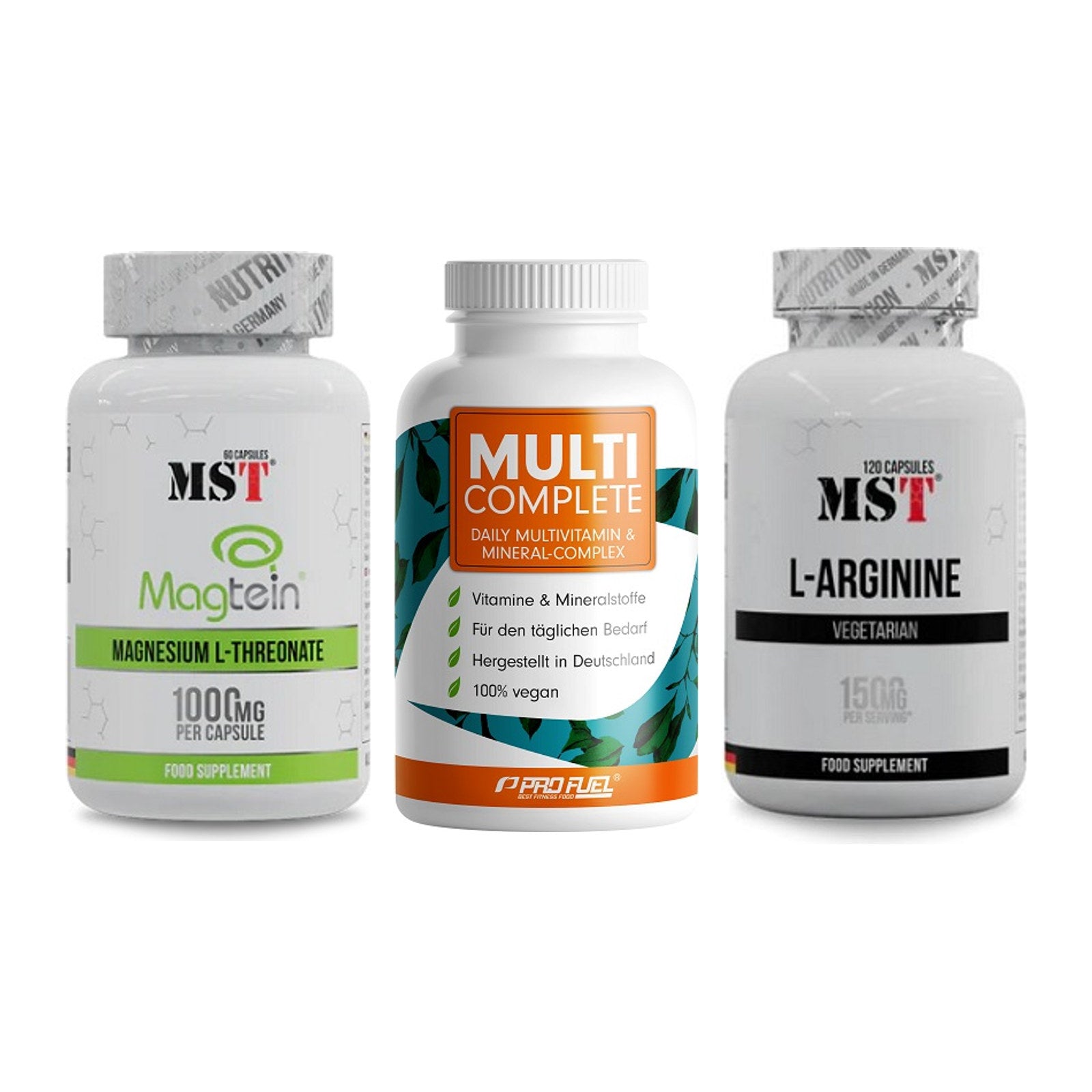 Ausdauer-Set: MST Magnesium + ProFuel MULTI + MST L-Arginine – alle enthaltenen Artikel