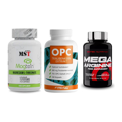 Ausdauer-Set: MST Magnesium + ProFuel OPC + Scitec Mega – alle enthaltenen Artikel