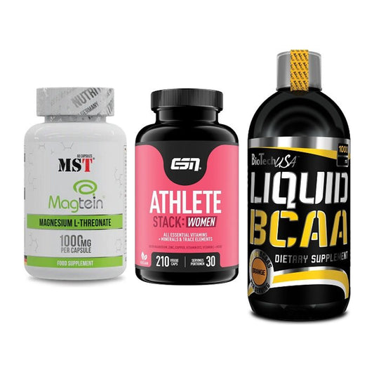 Ausdauer-Set: MST Magnesium + ESN Athlete + BioTech Liquid – alle enthaltenen Artikel