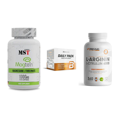 Ausdauer-Set: MST Magnesium + BioTech Daily + ProFuel L-Argini – alle enthaltenen Artikel