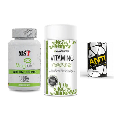 Ausdauer-Set: MST Magnesium + Sinob Vitamin C + FA Nutrition – alle enthaltenen Artikel