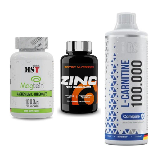 Ausdauer-Set: MST Magnesium + Scitec Zinc + MST L-Carnitine – alle enthaltenen Artikel