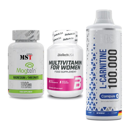 Ausdauer-Set: MST Magnesium + BioTech Multivit + MST L-Carnitine – alle enthaltenen Artikel
