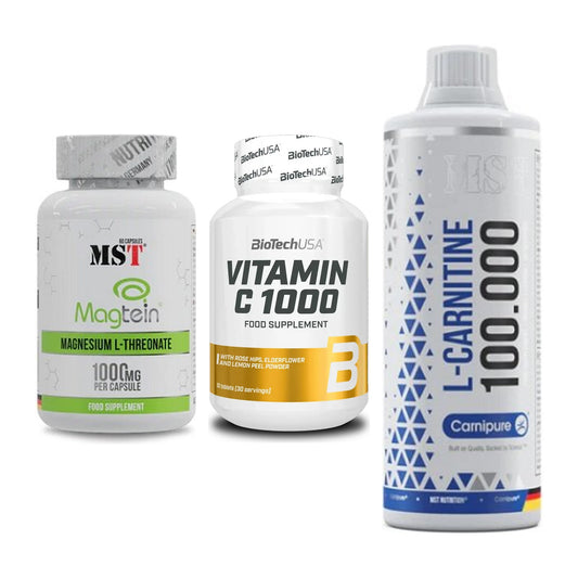 Ausdauer-Set: MST Magnesium + BioTech Vitamin + MST L-Carnitine – alle enthaltenen Artikel