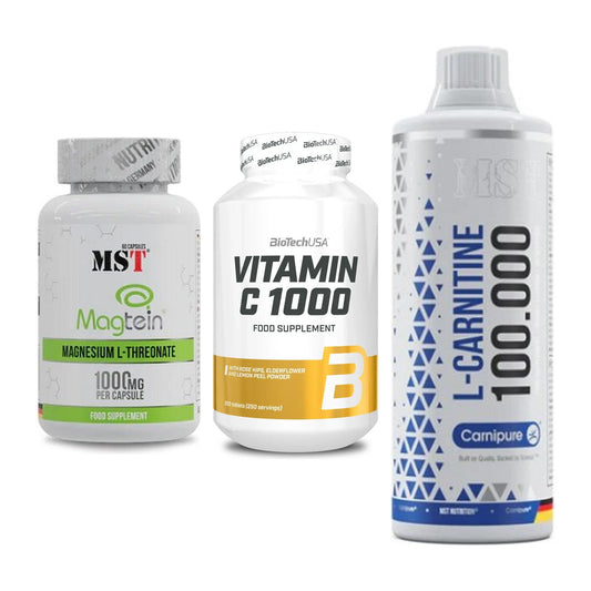Ausdauer-Set: MST Magnesium + BioTech Vitamin + MST L-Carnitine – alle enthaltenen Artikel