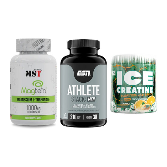 Ausdauer-Set: MST Magnesium + ESN Athlete + FA Nutrition ICE – alle enthaltenen Artikel