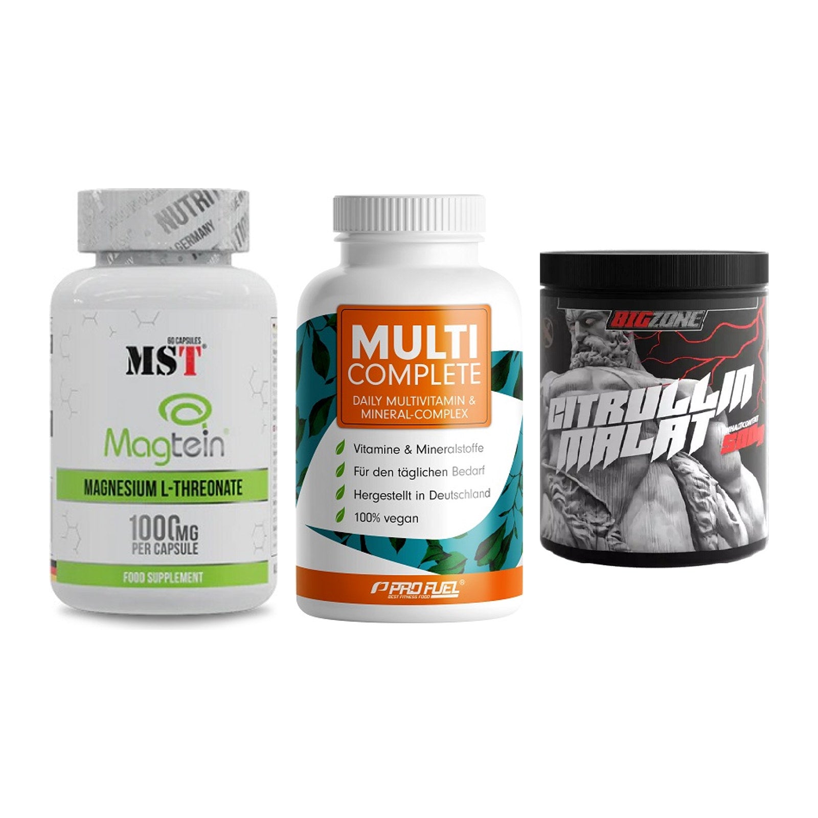 Ausdauer-Set: MST Magnesium + ProFuel MULTI + Big Zone Citrull – alle enthaltenen Artikel