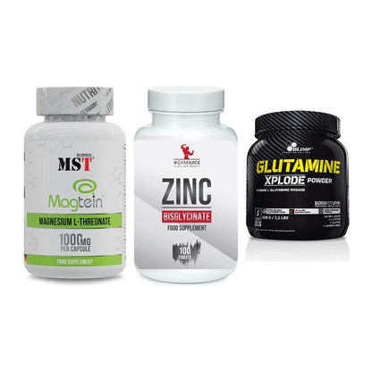 Ausdauer-Set: MST Magnesium + #GYMJUICE ZINC + Olimp L-Glutamin – alle enthaltenen Artikel