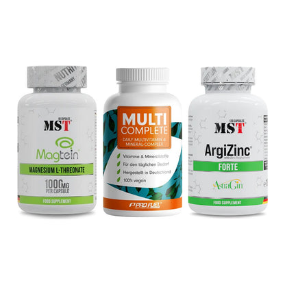 Ausdauer-Set: MST Magnesium + ProFuel MULTI + MST ArgiZinc – alle enthaltenen Artikel