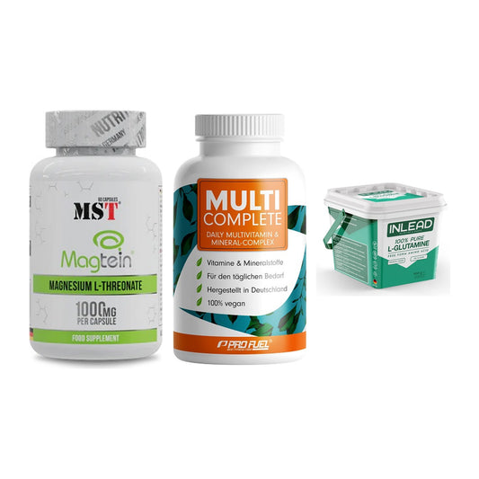 Ausdauer-Set: MST Magnesium + ProFuel MULTI + INLEAD L-Glutami – alle enthaltenen Artikel