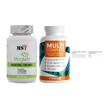 Ausdauer-Set: MST Magnesium + ProFuel MULTI + INLEAD L-Carniti – alle enthaltenen Artikel