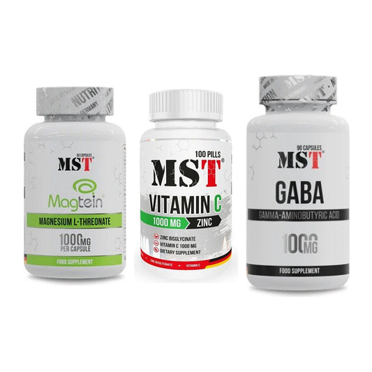 Ausdauer-Set: MST Magnesium + MST Vitamin C + MST GABA 1000mg – alle enthaltenen Artikel