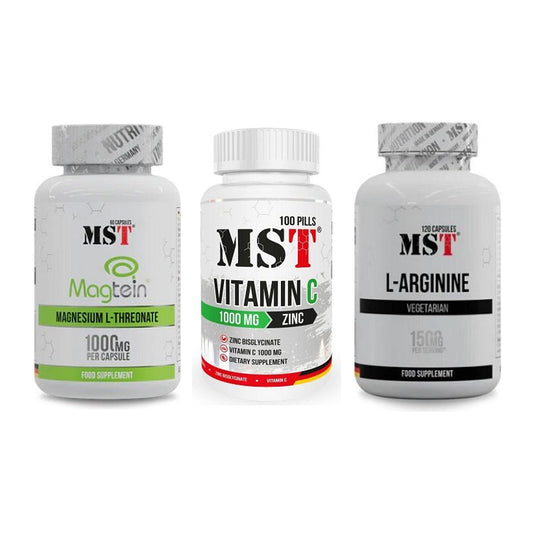 Ausdauer-Set: MST Magnesium + MST Vitamin C + MST L-Arginine – alle enthaltenen Artikel