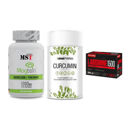 Ausdauer-Set: MST Magnesium + Sinob Curcumin + Body Attack – alle enthaltenen Artikel