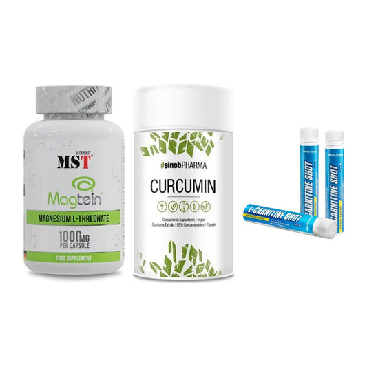 Ausdauer-Set: MST Magnesium + Sinob Curcumin + Body Attack – alle enthaltenen Artikel