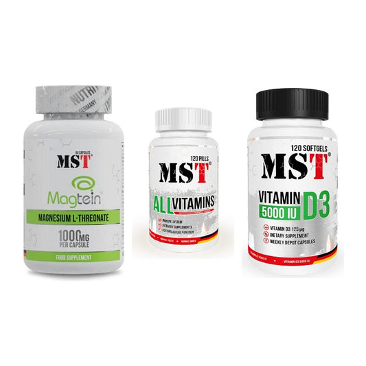 Ausdauer-Set: MST Magnesium + MST All Vitamins + MST Vitamin D3 – alle enthaltenen Artikel