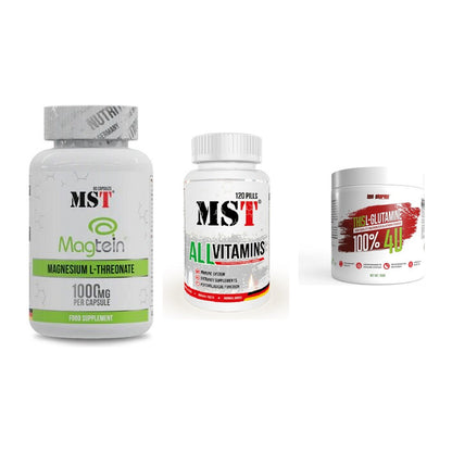 Ausdauer-Set: MST Magnesium + MST All Vitamins + BPS-Pharma This – alle enthaltenen Artikel