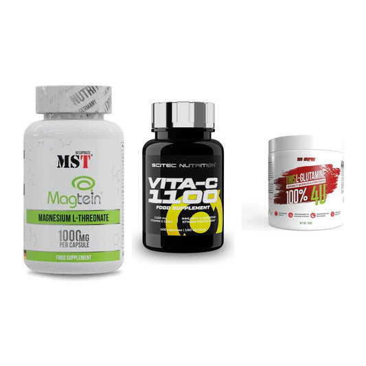 Ausdauer-Set: MST Magnesium + Scitec Vitamin C + BPS-Pharma This – alle enthaltenen Artikel