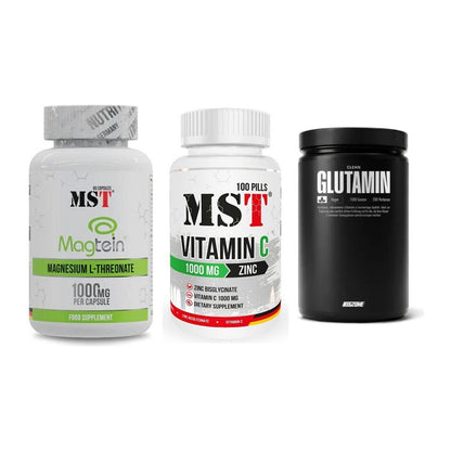 Ausdauer-Set: MST Magnesium + MST Vitamin C + Big Zone Glutami – alle enthaltenen Artikel