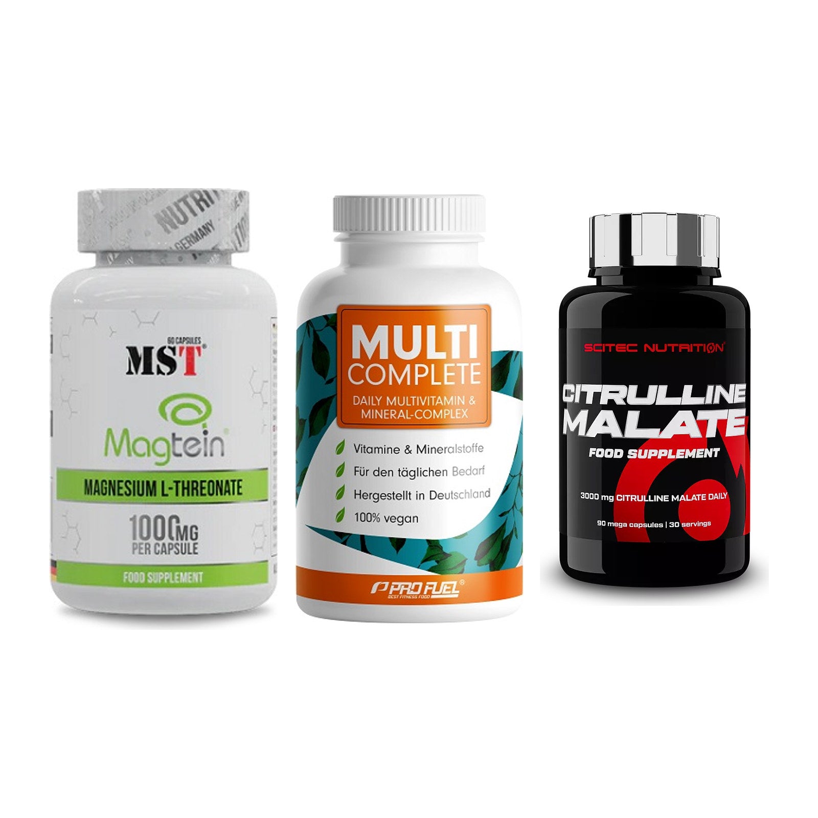 Ausdauer-Set: MST Magnesium + ProFuel MULTI + Scitec Citrullin – alle enthaltenen Artikel