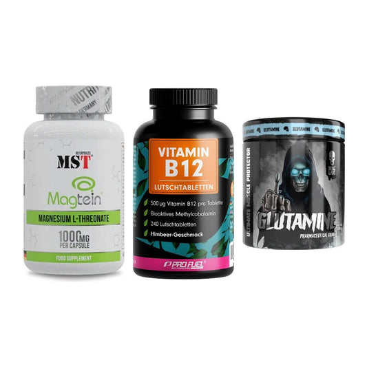Ausdauer-Set: MST Magnesium + ProFuel Vitamin + Skull Labs – alle enthaltenen Artikel