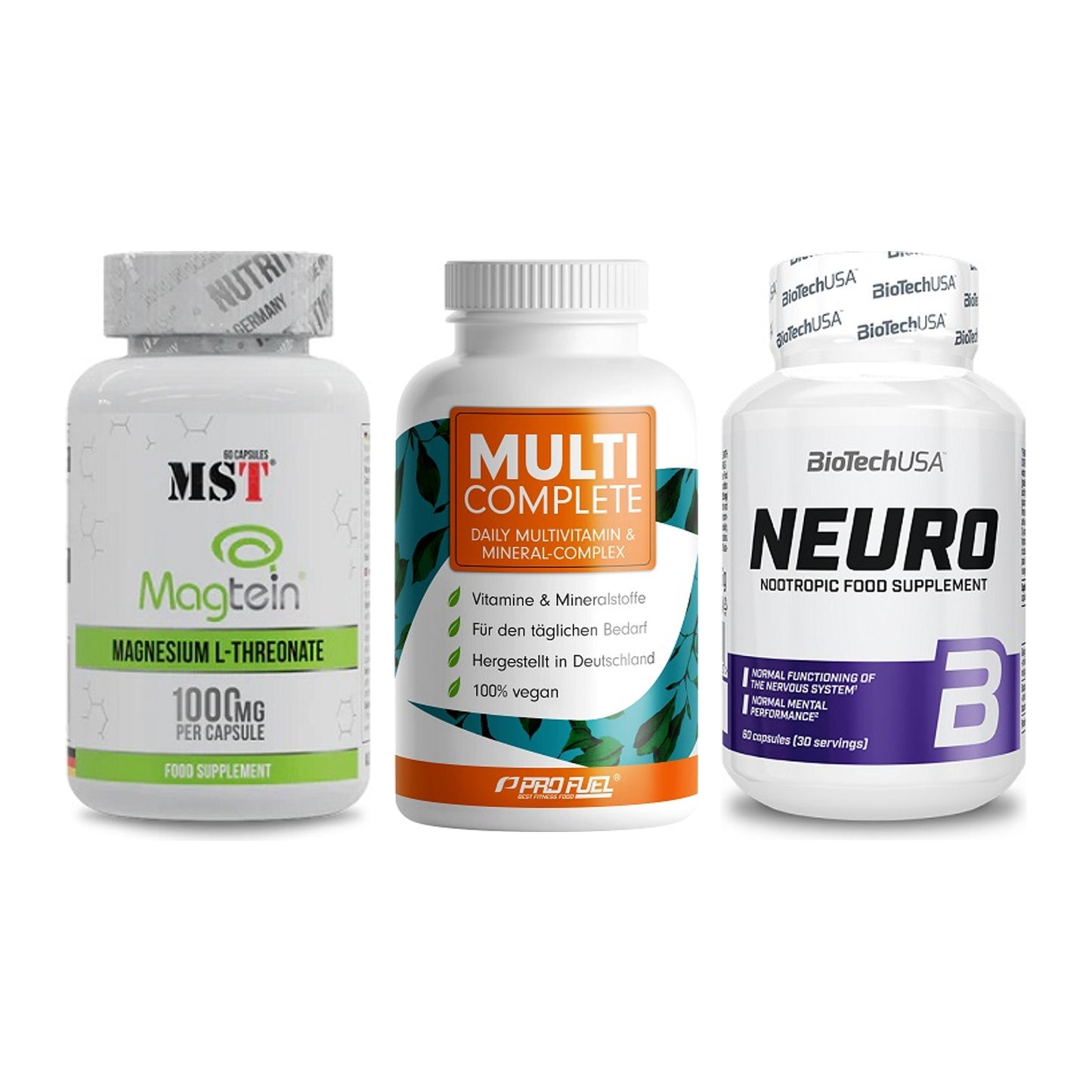 Ausdauer-Set: MST Magnesium + ProFuel MULTI + BioTech Neuro – alle enthaltenen Artikel