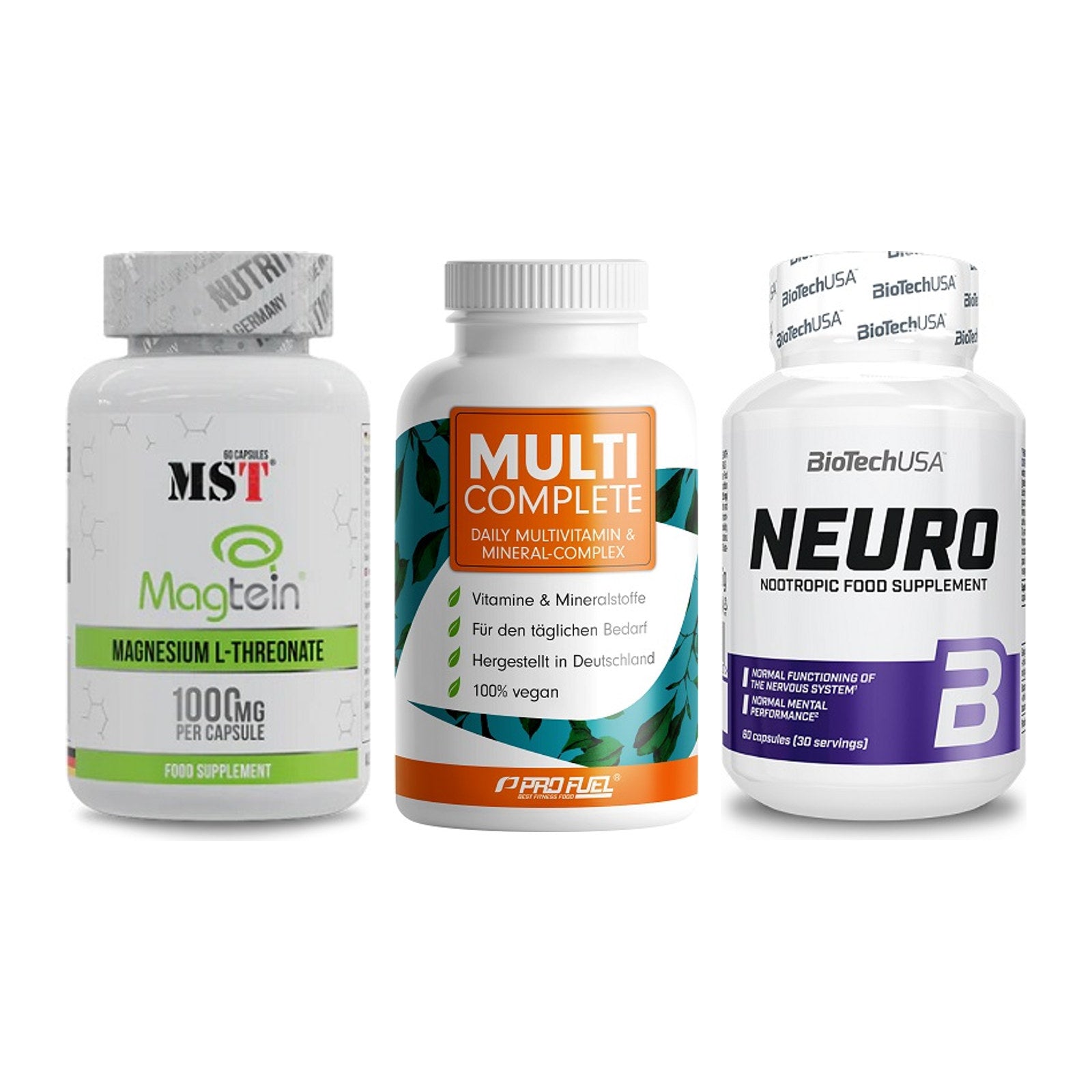 Ausdauer-Set: MST Magnesium + ProFuel MULTI + BioTech Neuro – alle enthaltenen Artikel