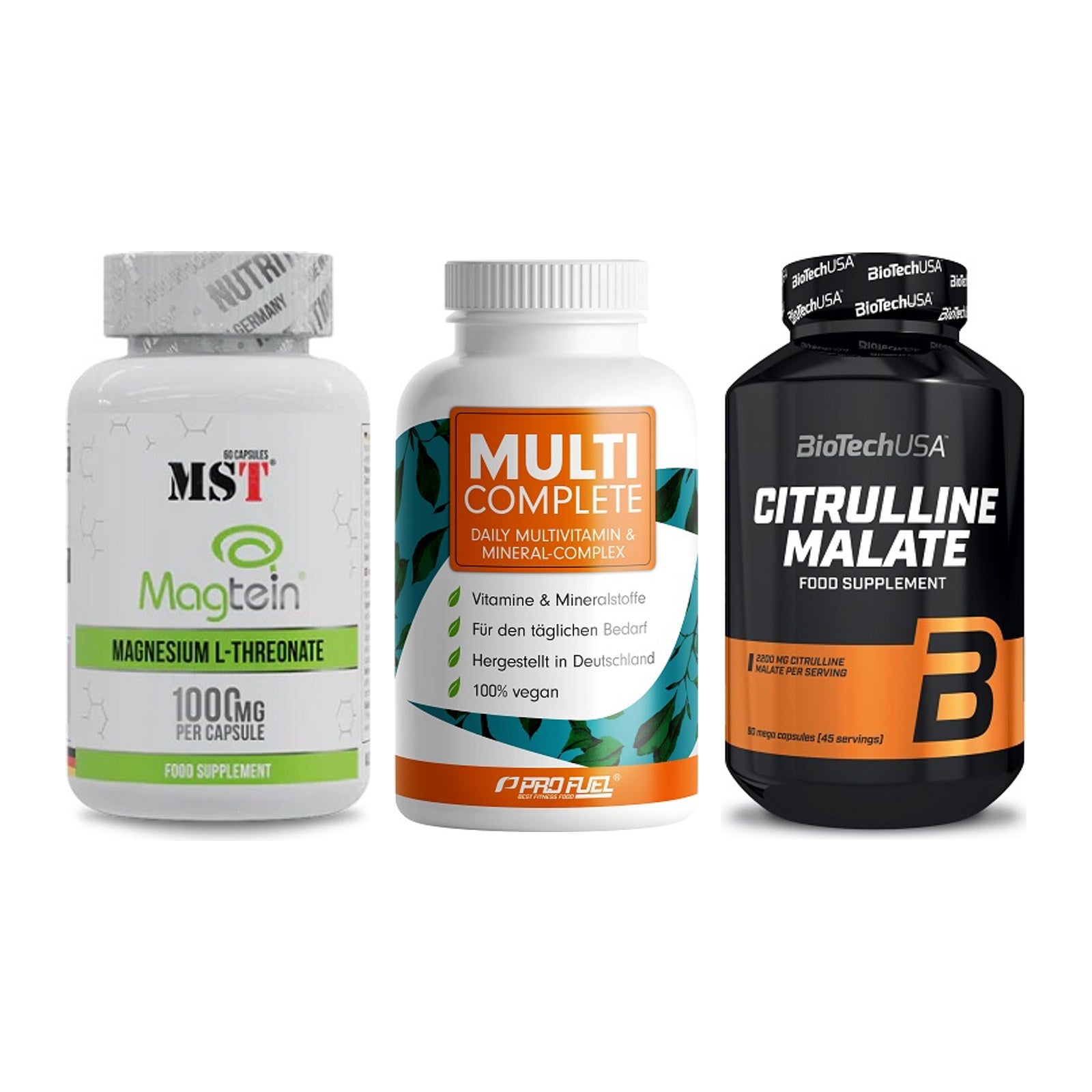 Ausdauer-Set: MST Magnesium + ProFuel MULTI + BioTech Citrulli – alle enthaltenen Artikel