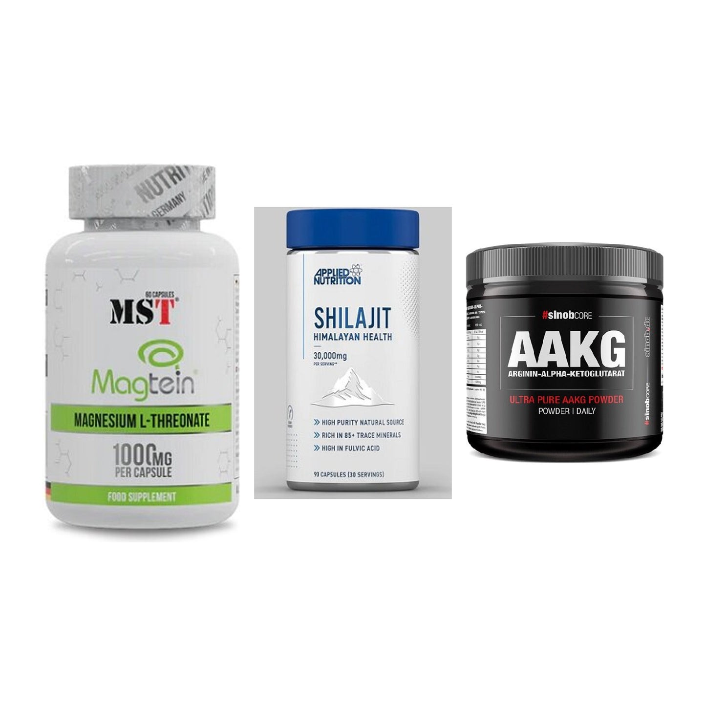 Ausdauer-Set: MST Magnesium + Applied Nutritio + Sinob Core – alle enthaltenen Artikel