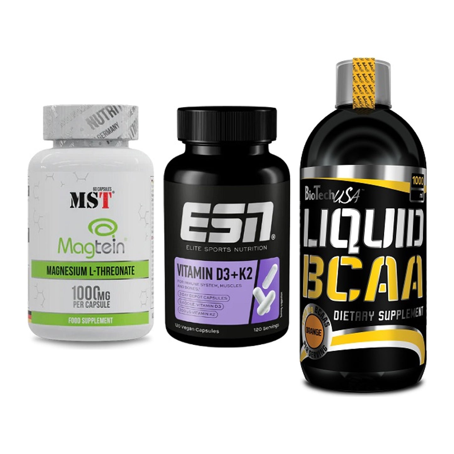 Ausdauer-Set: MST Magnesium + ESN Vitamin D3 + BioTech Liquid – alle enthaltenen Artikel