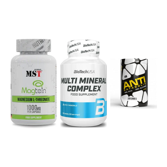 Ausdauer-Set: MST Magnesium + BioTech Multi + FA Nutrition – alle enthaltenen Artikel