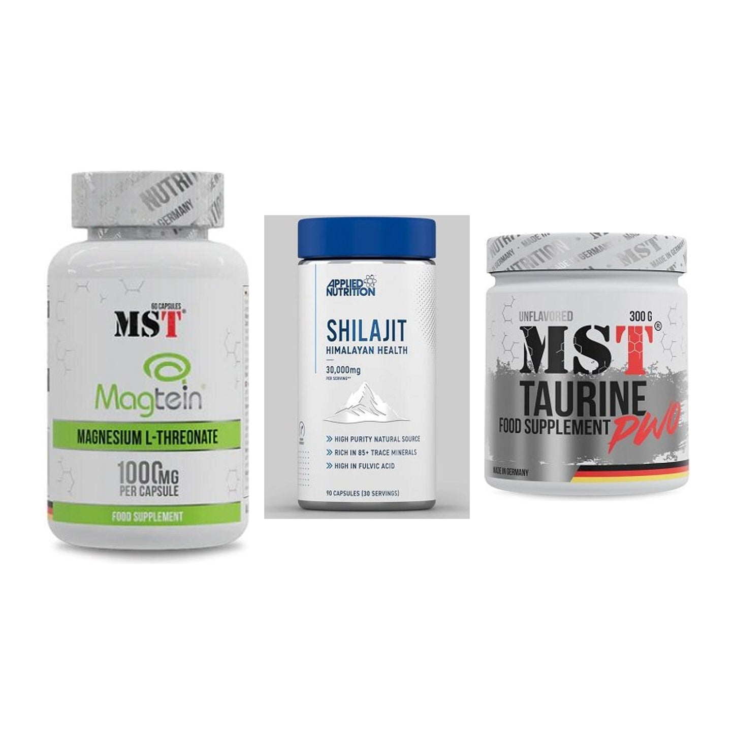 Ausdauer-Set: MST Magnesium + Applied Nutritio + MST Taurine – alle enthaltenen Artikel