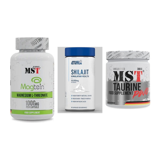 Ausdauer-Set: MST Magnesium + Applied Nutritio + MST Taurine – alle enthaltenen Artikel