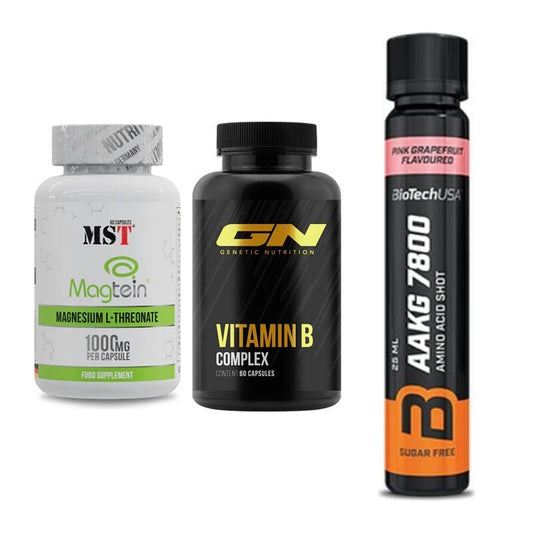 Ausdauer-Set: MST Magnesium + GN Vitamin + BioTech AAKG – alle enthaltenen Artikel