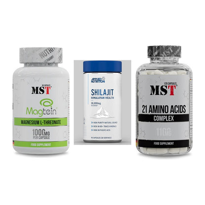 Ausdauer-Set: MST Magnesium + Applied Nutritio + MST 21 Amino – alle enthaltenen Artikel