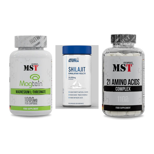 Ausdauer-Set: MST Magnesium + Applied Nutritio + MST 21 Amino – alle enthaltenen Artikel